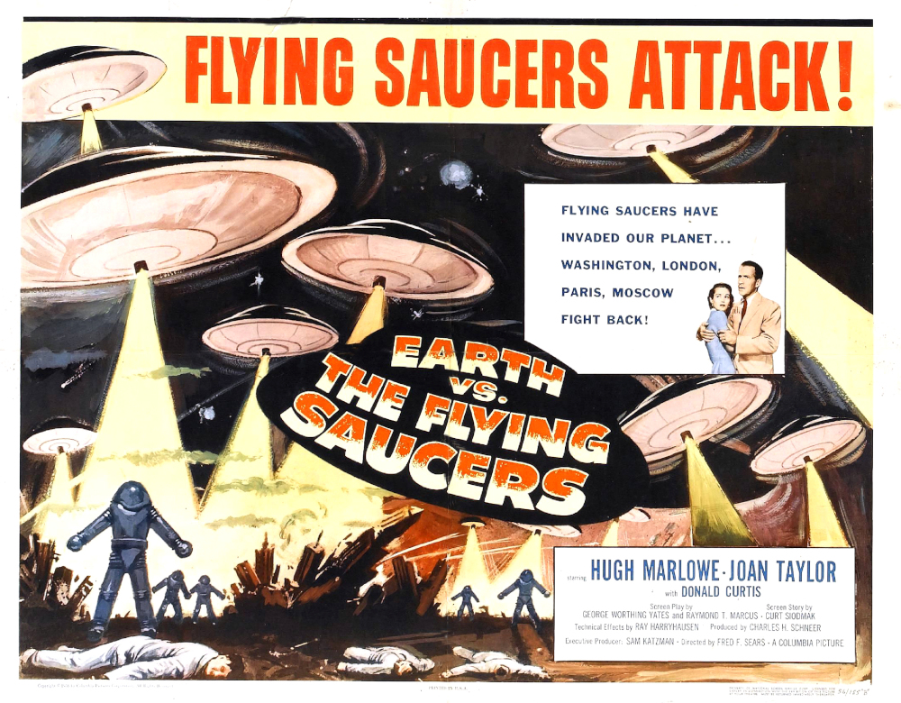 cartaz Earth vs Flying Saucers