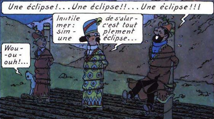 Tintin - eclipse