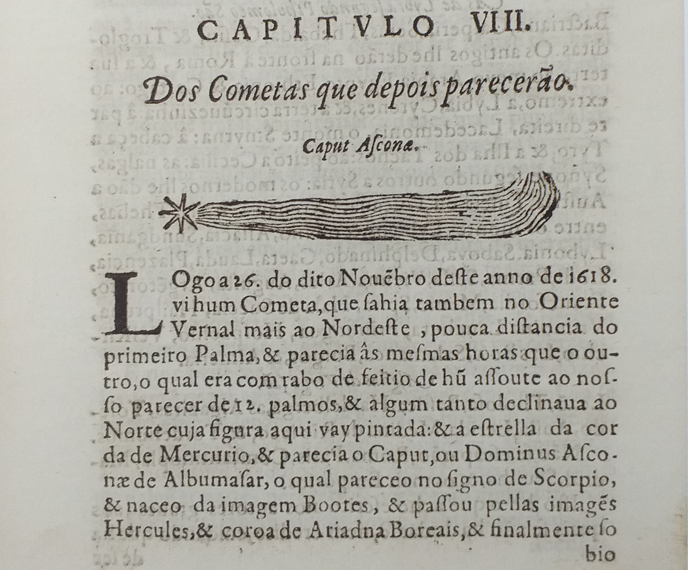 Bocarro, cometa de 26 de Novembro de 1618