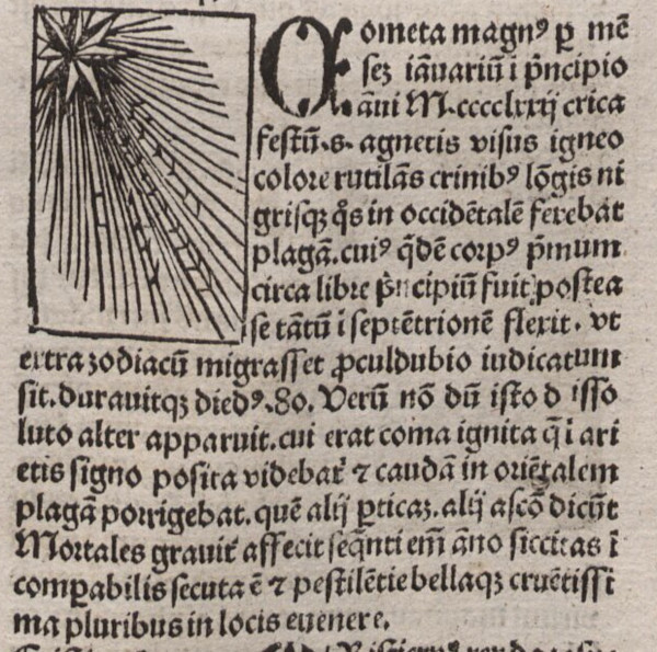 Cometa de 1471-2 (Crnica de Nuremberga)