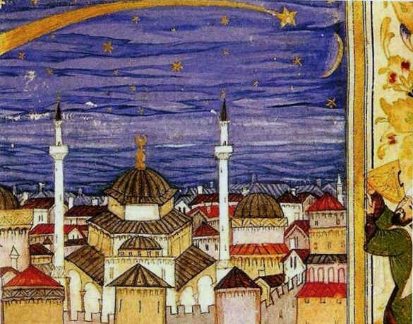 Cometa de 1577 sobre Istambul