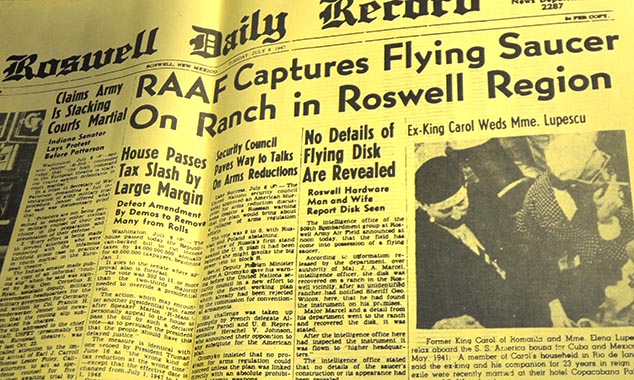 Roswell - artigo jornal 1947