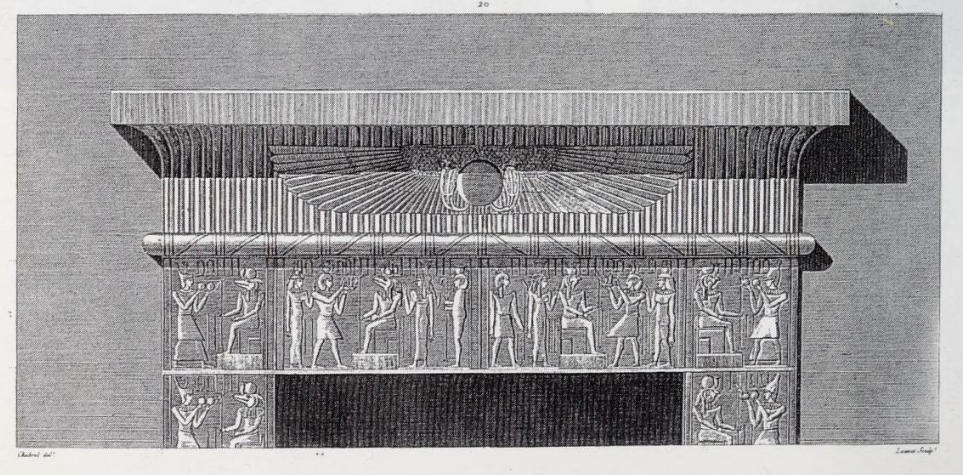Sol alado - prtico Grande Templo de Ombos