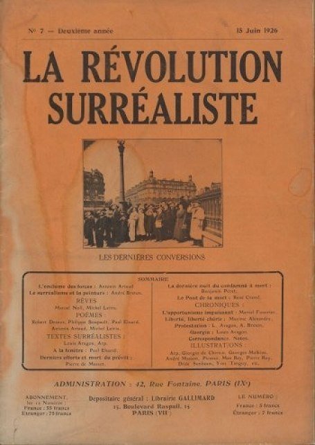La Revolution Surraliste no. 7